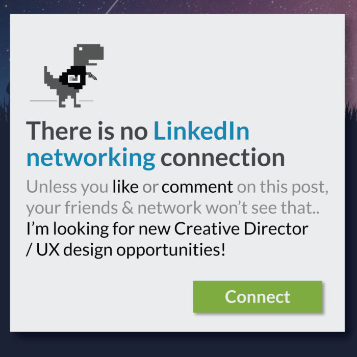 Self promotion on LinkedIn